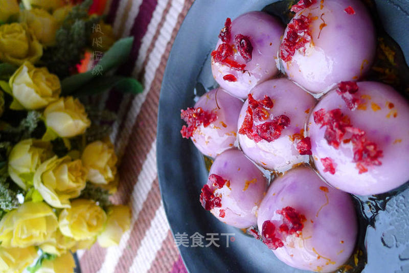 Glutinous Rice Flour Purple Yam Cake (Guangdong Snack) Recipe